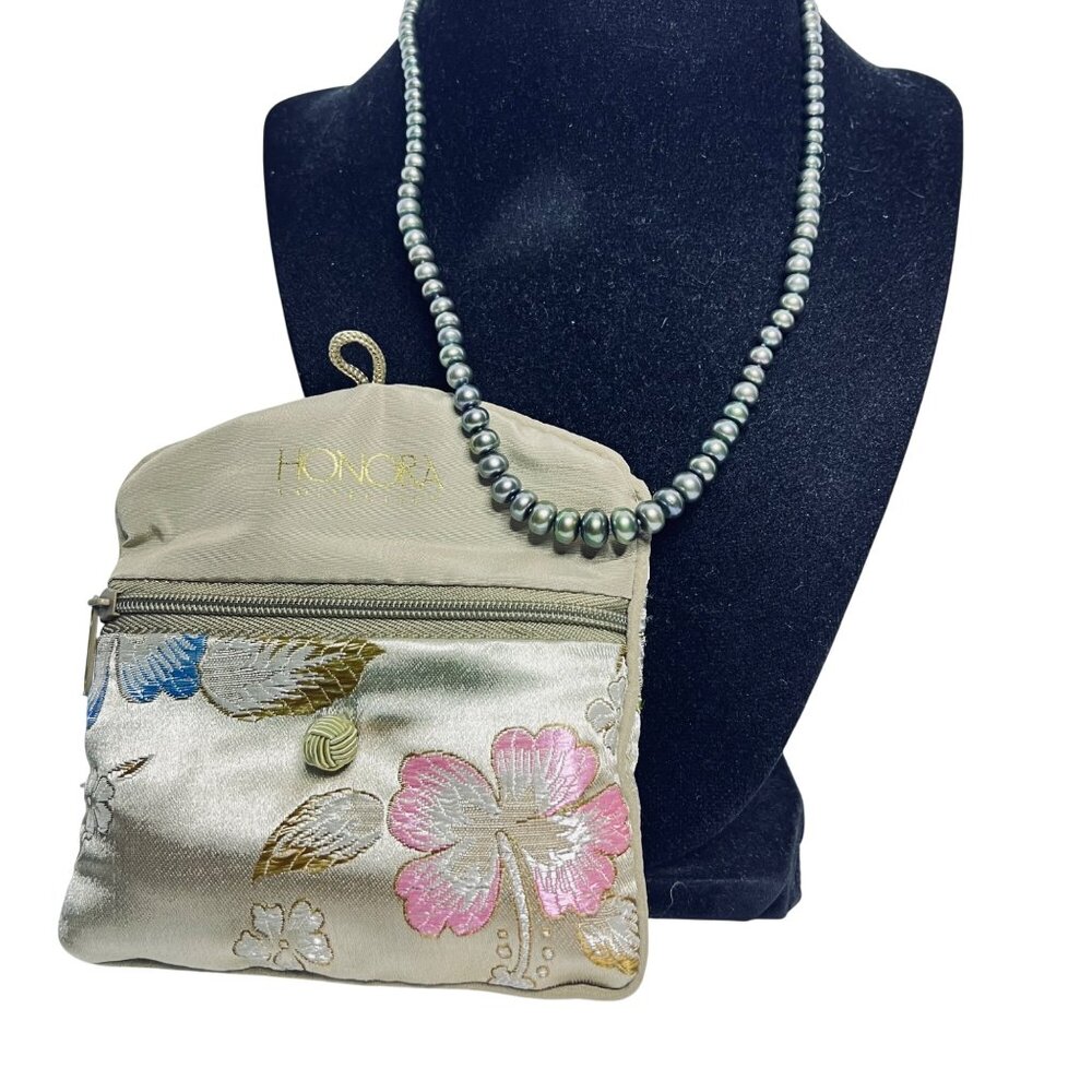 Honora Graduated Green Freshwater Pearl Choker Necklace (6035-1-2)